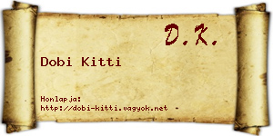 Dobi Kitti névjegykártya